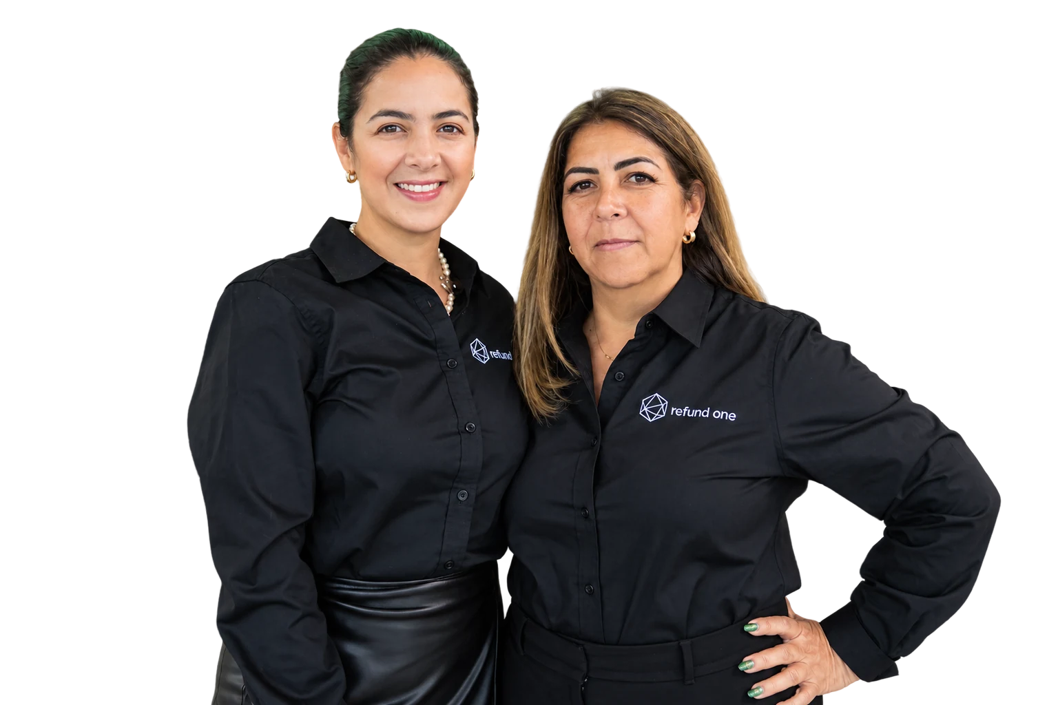 Dos integrantes del equipo de Refund One