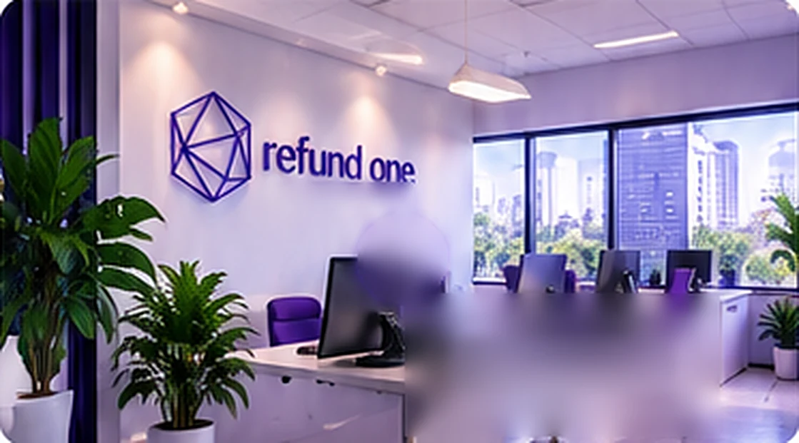 Una oficina Refund One por dentro